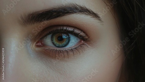 Detailed biometric eye scan...