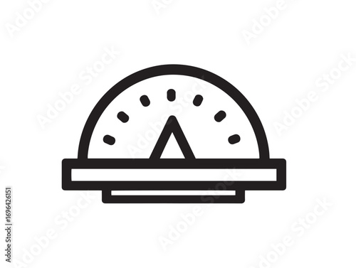 Minimalist Grain Moisture Meter Icon In Farming Vector Illustration
