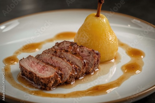 Pear and Duck Breast Delight