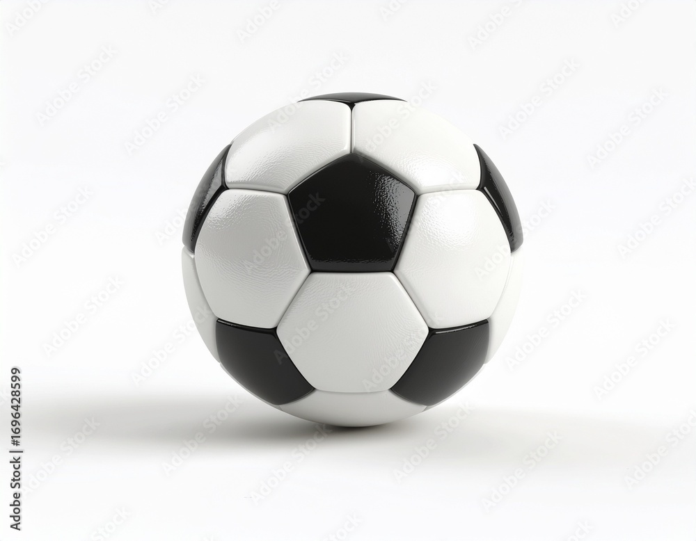 Fototapeta premium 3D Render Soccer Ball. AI Generated