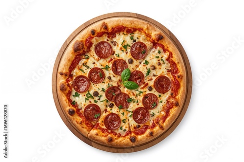 Tasty Pepperoni Pizza Serve...
