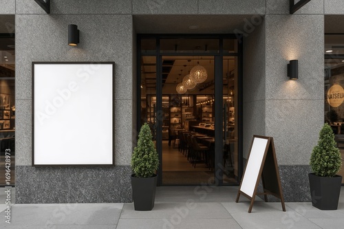 Front facade of a commercia...