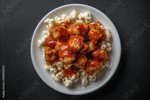 Plate of Crunchy Popcorn Ch...