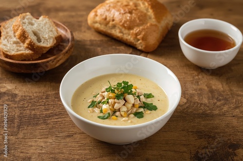 Soup made from creamed corn...