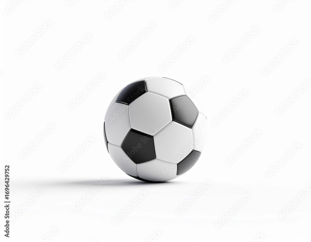 Fototapeta premium 3D Render Soccer Ball. AI Generated