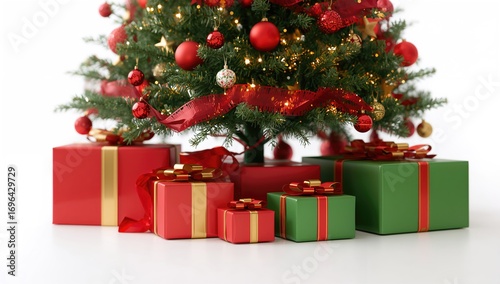 Festively adorned Christmas...