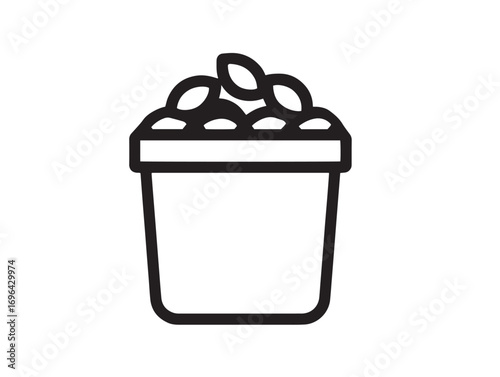Sleek Grain Seed Cleaner Icon Designed With Minimal Farming Style
