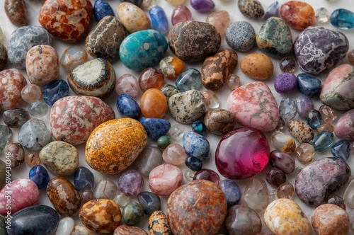 Vibrant ornamental stones w...