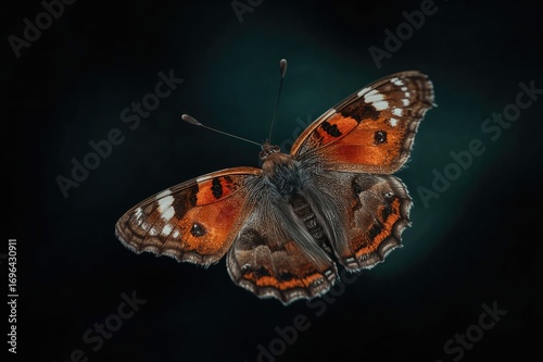 Vibrant Butterfly with Blur...
