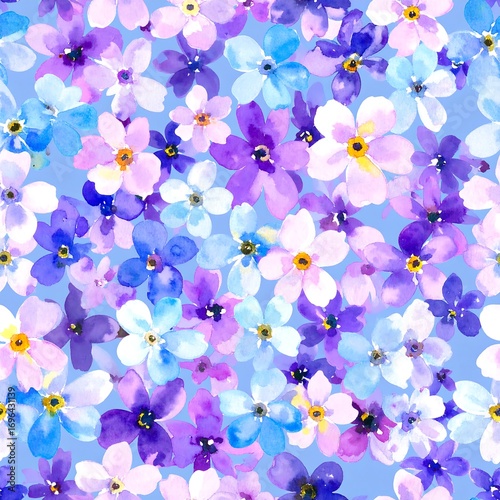 Delicate, colorful, floral print