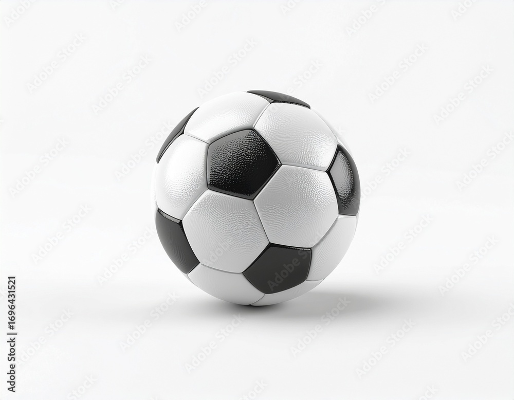 Fototapeta premium 3D Render Soccer Ball. AI Generated
