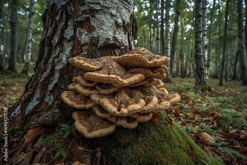 Detailed view of a fungal g...