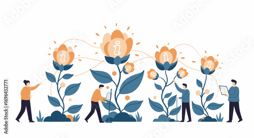 Cultivating Collective Intelligence: Diverse Innovators Nurturing a Connected Digital Knowledge Network