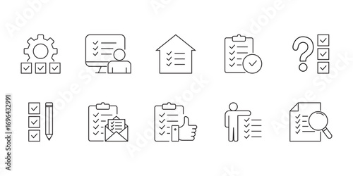 done. goals. progress icons. icons. This icon set shows tasks, teamwork, and progress tracking. The simple line style makes it perfect for business and productivity use.