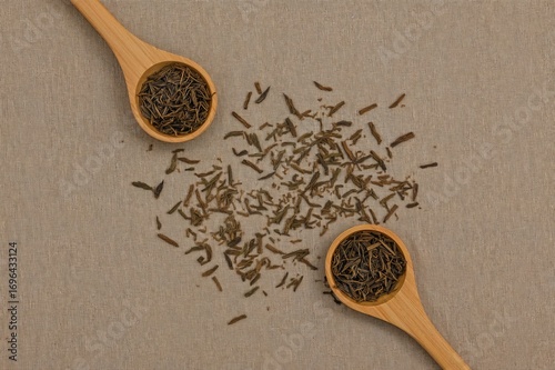 Wooden spoons holding loose...
