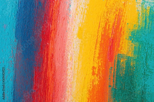 Vibrant abstract canvas wit...