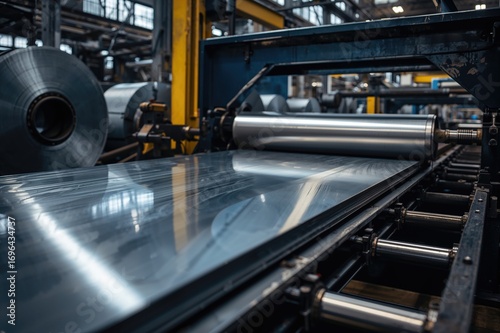 Factory machinery rolling c...