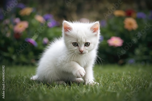 Adorable juvenile feline re...