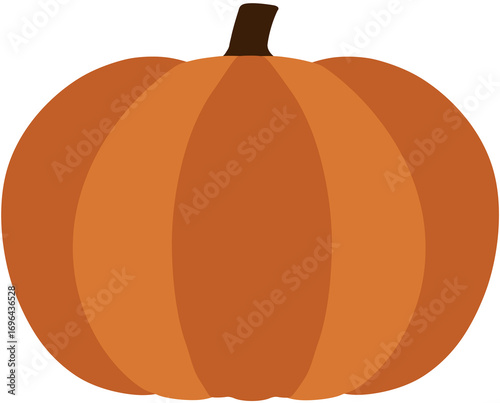 Minimalist Pumpkin Vector Illustration