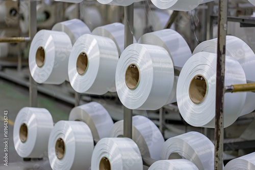 White polyester yarn bobbin