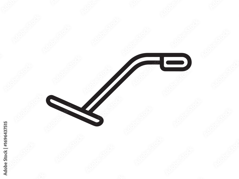 Fototapeta premium Elegant Hand Cultivator Icon Simple Modern Vector Drawing