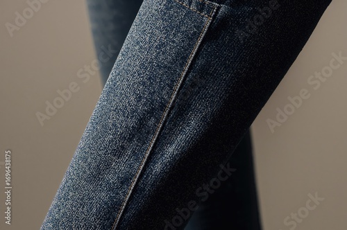 Texture of denim fabric on ...
