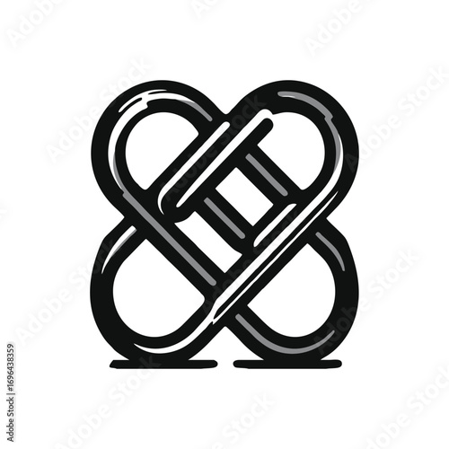 Abstract knot design symbolizing unity and connection