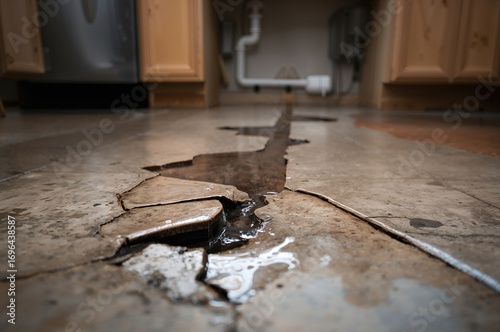 Kitchen floor harmed due to...