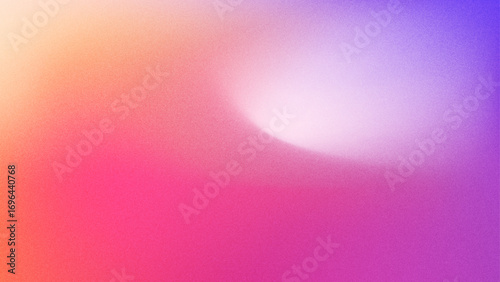 Gradient pink orange grainy texture background, noisy color gradient, for banner, poster, header, backdrop, cover, web design