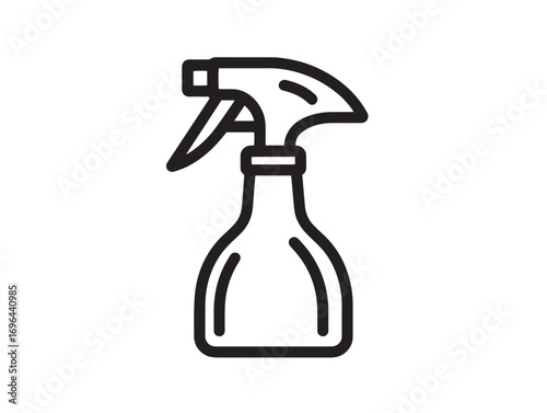Hand Sprayer Tool Icon Minimalist Vector Line Artwork