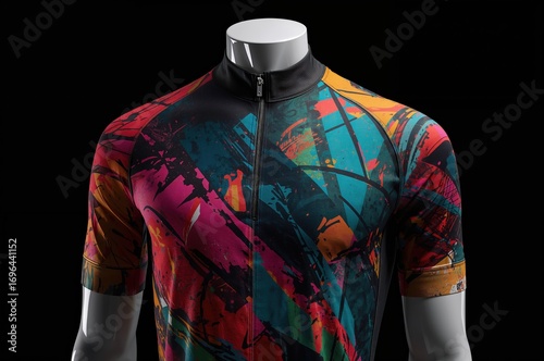 Isolated cycling jersey dis...