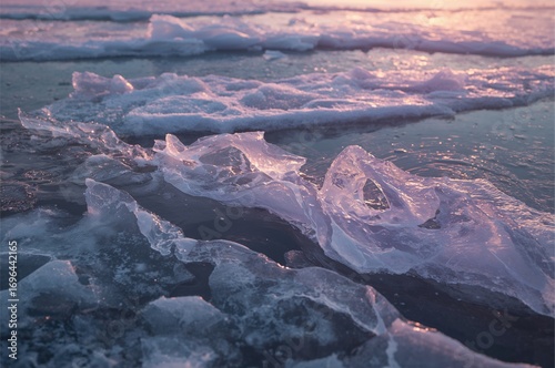 Fragile ice layers decorate...