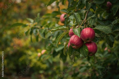 In an autumn garden setting...