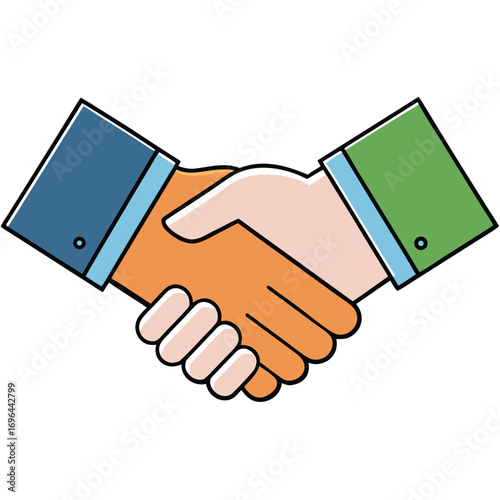 handshake vector illustration