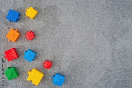 Brightly painted miniature ...