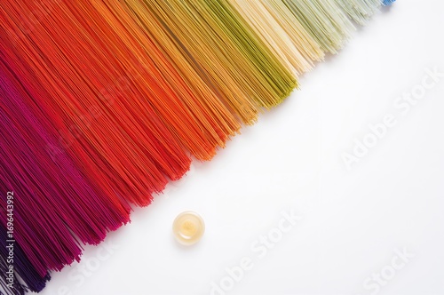 Multicolored yarn bundles a...