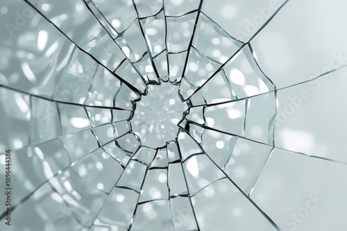 Close-up of shattered refle...