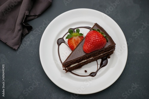 Tasty chocolate dessert top...