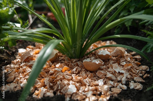Using crushed eggshells as ...