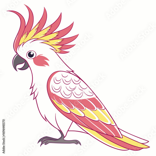 Cute cockatoo bird