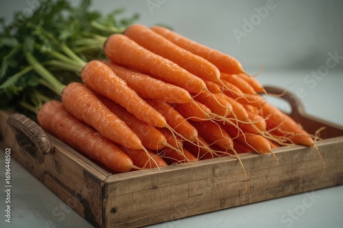 Blurred Close-Up of Carrots...