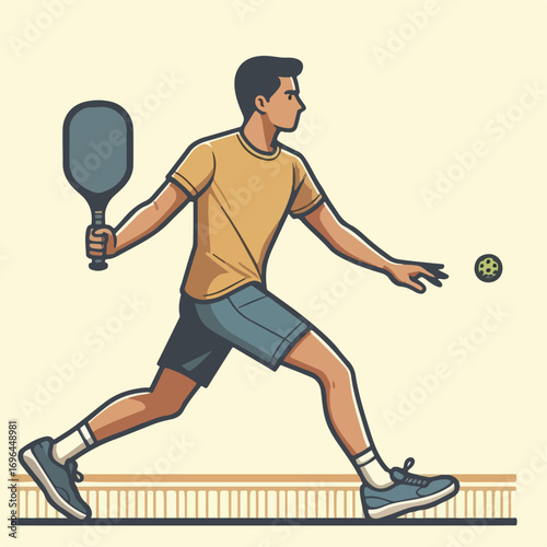 tennis player with ball
