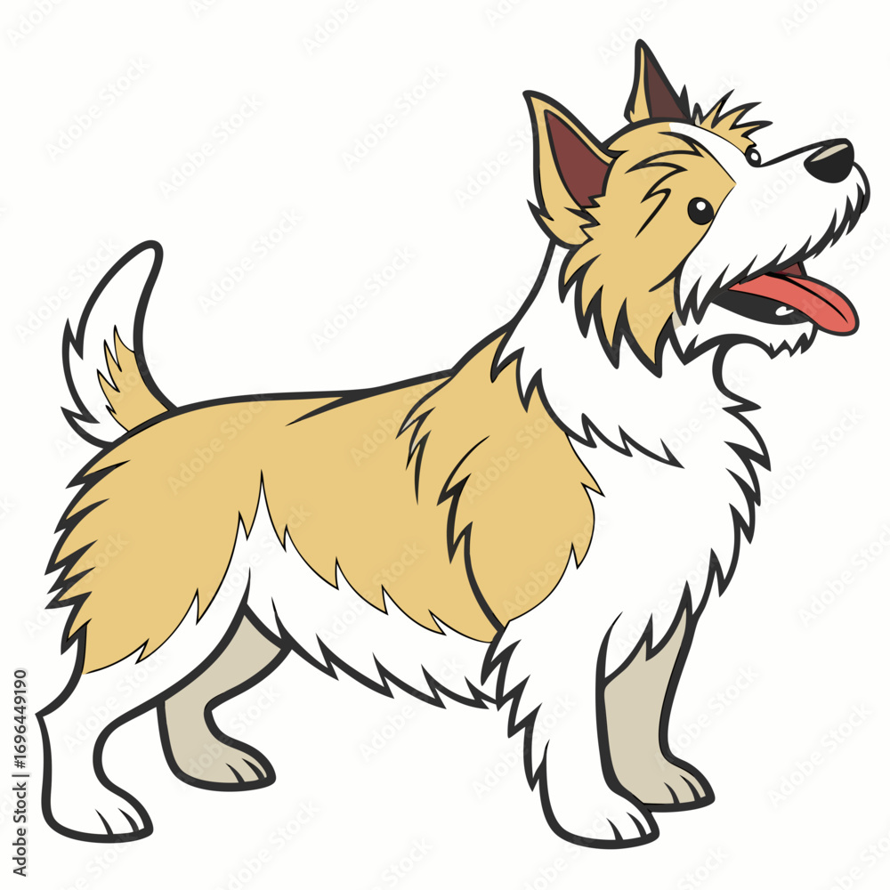 Fototapeta premium Cute cartoon dog