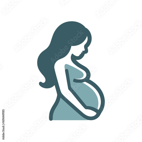 Expecting Mother Cradling Baby Bump in Serene Setting