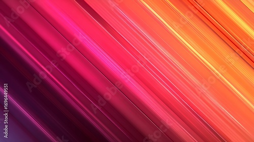 Abstract background with diagonal lines of pink, orange, and red colors