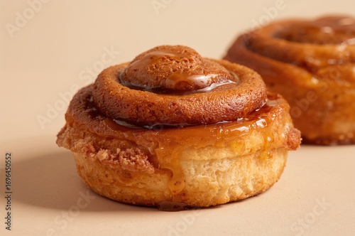 Tasty freshly baked cinnamo...