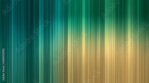 Abstract background with vertical lines of green and gold colors