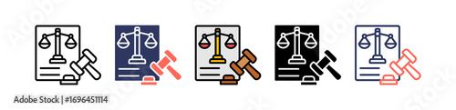 Rule Of Law multiple icon