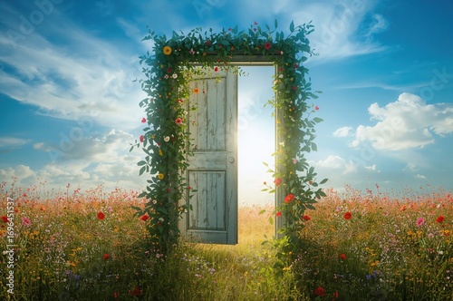 Entrance to the blossoming ...