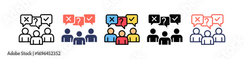 Public Opinion multiple icon